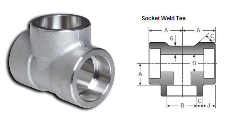 Socket Weld Fitting Tee Manufacturers in India
