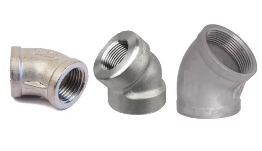 Threaded Pipe Fitting 45 Deg Elbow Manufacturers in india